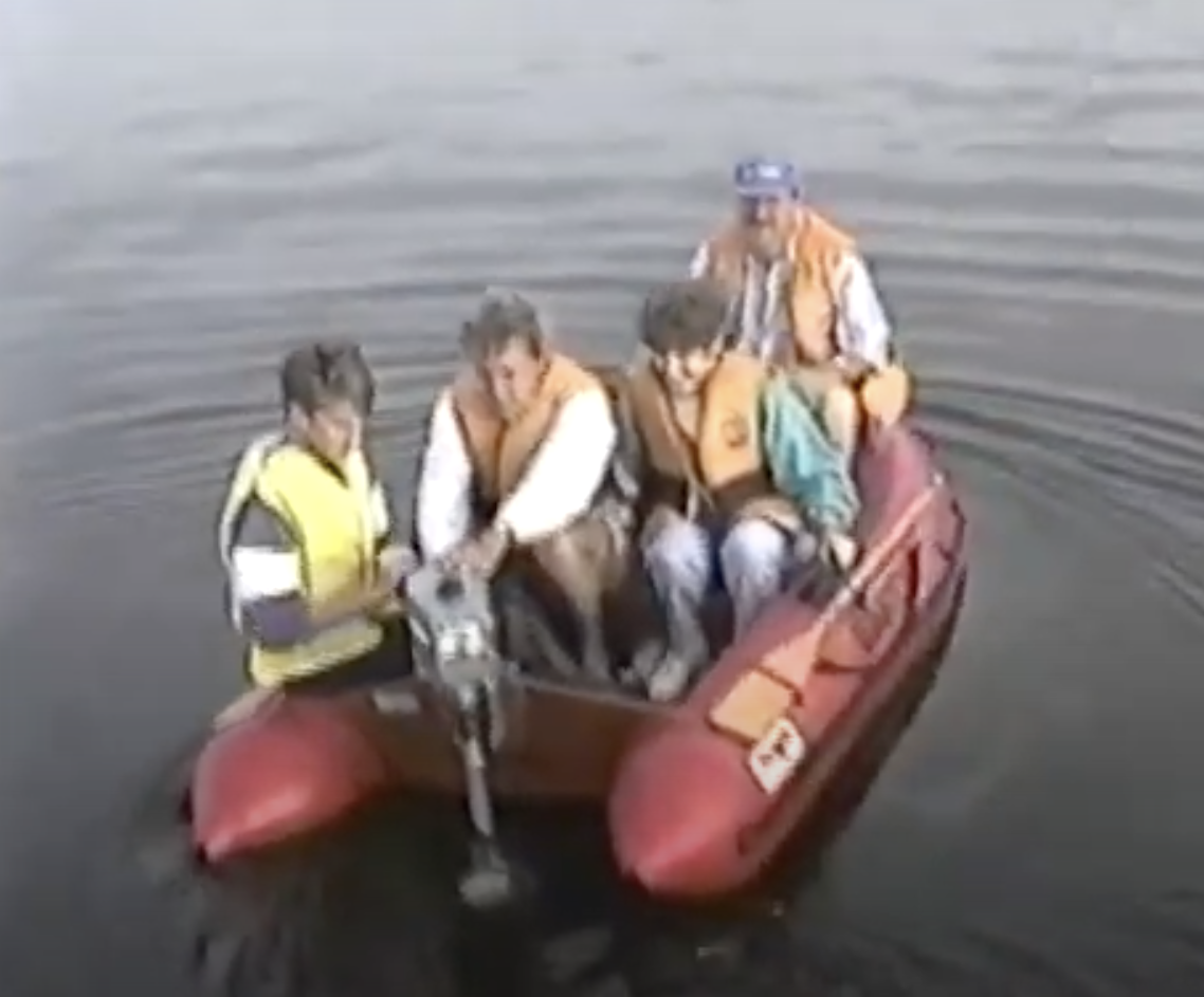 Grandma with video camera